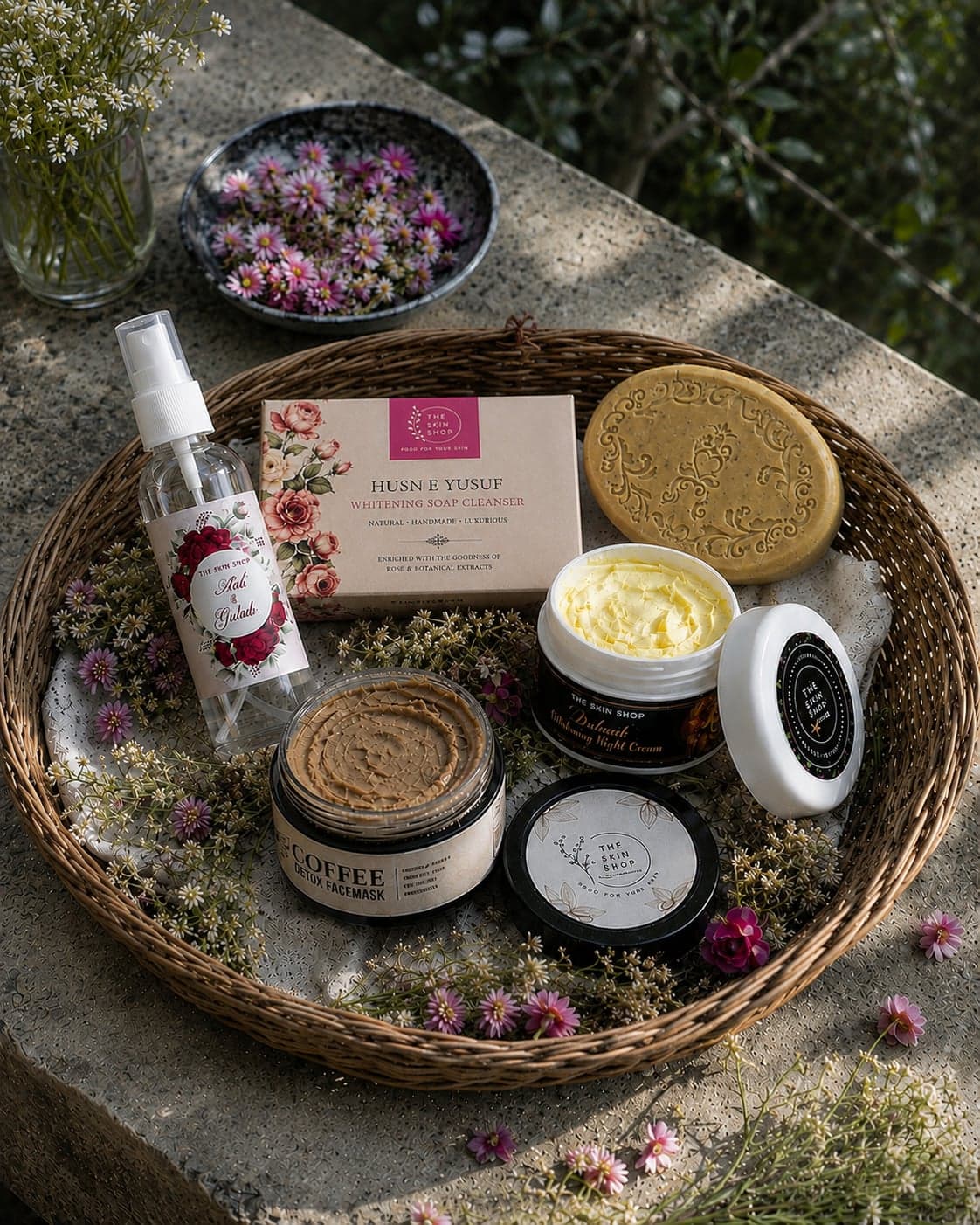Radiance Ritual Combo — Garden · Basket · Botanical abundance · Everyday ritual