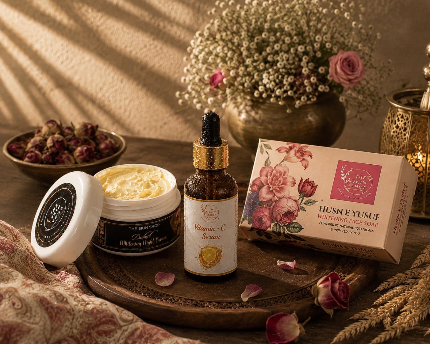 Snowglow Combo — Morning light · Golden glow · Floral · Luminous