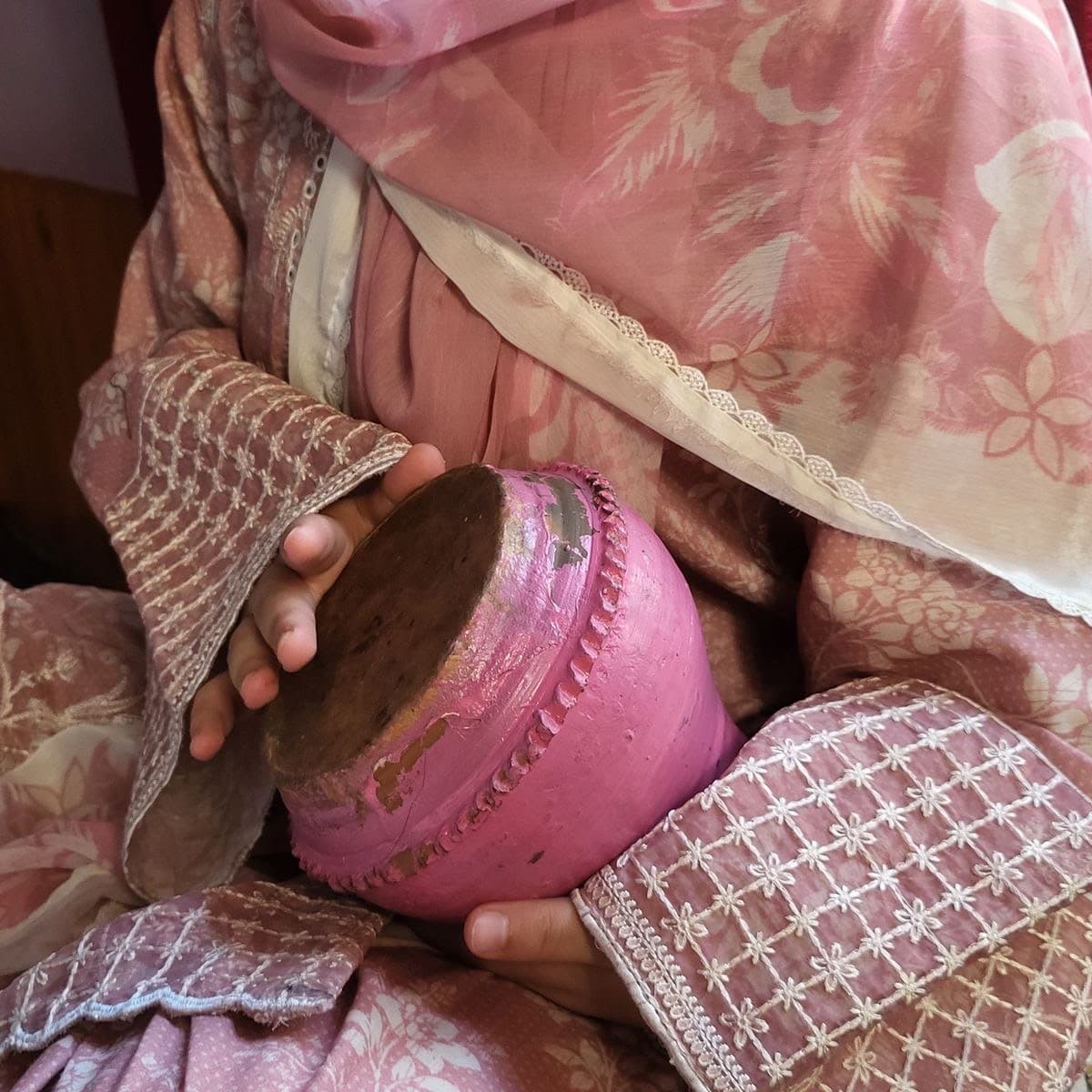 Traditional textile and craft detail